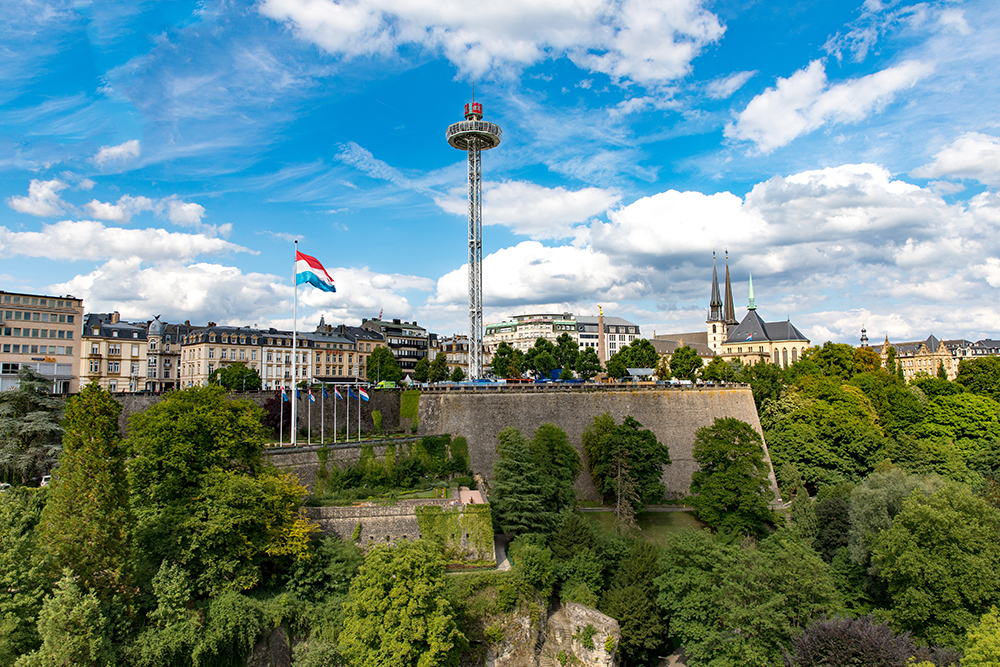 Skyline de la ville de Luxembourg