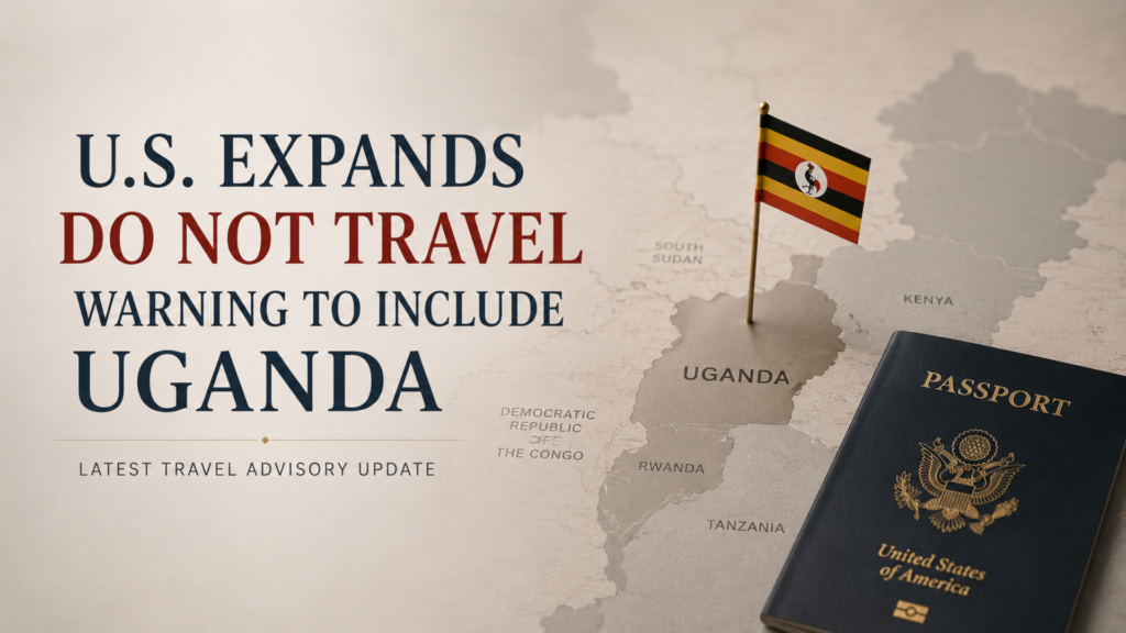 U.S. Expands Do Not Travel Warning to Include Uganda