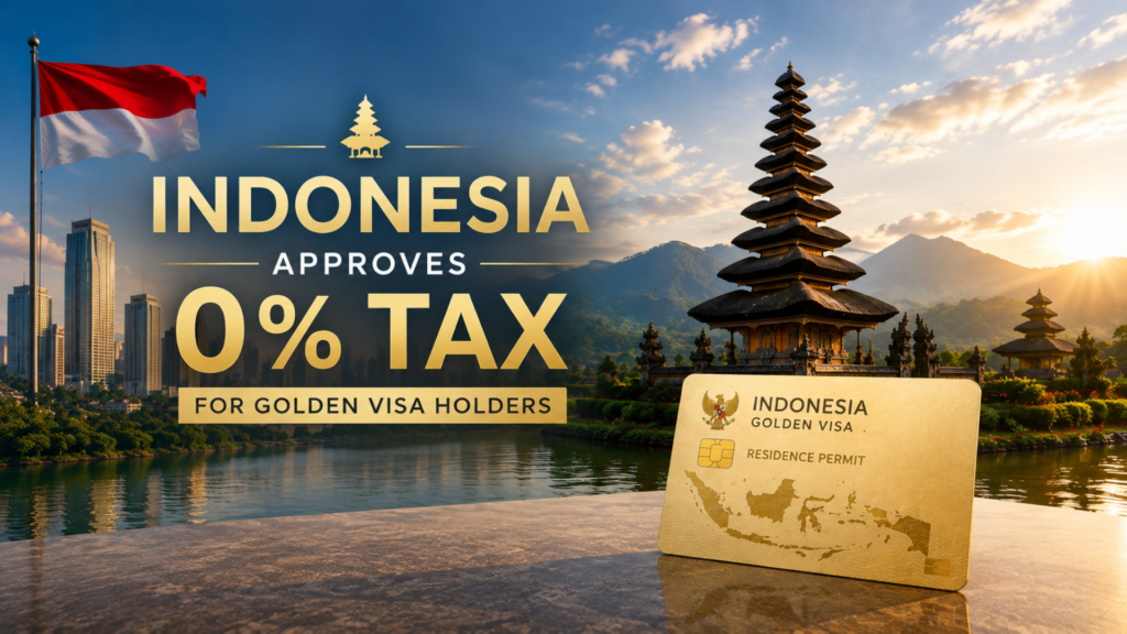 Indonesia Approves 0% Tax for Golden Visa Holders